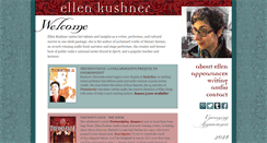 Desktop Screenshot of ellenkushner.com