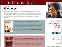 Tablet Screenshot of ellenkushner.com